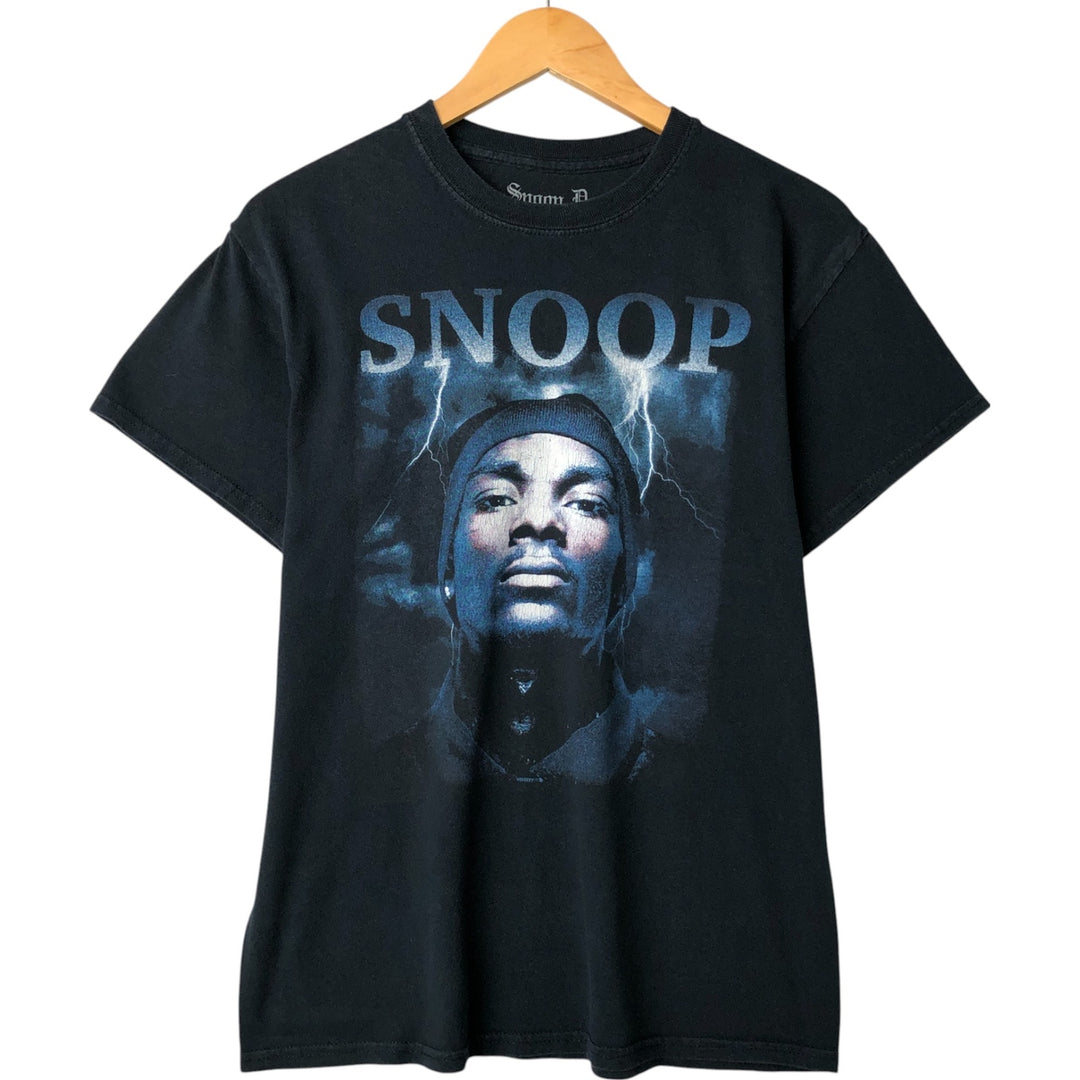 SNOOP DOGG Snoop Dogg Rap T-shirt Rap T Men's S size cotton black type Vintage Second Hand