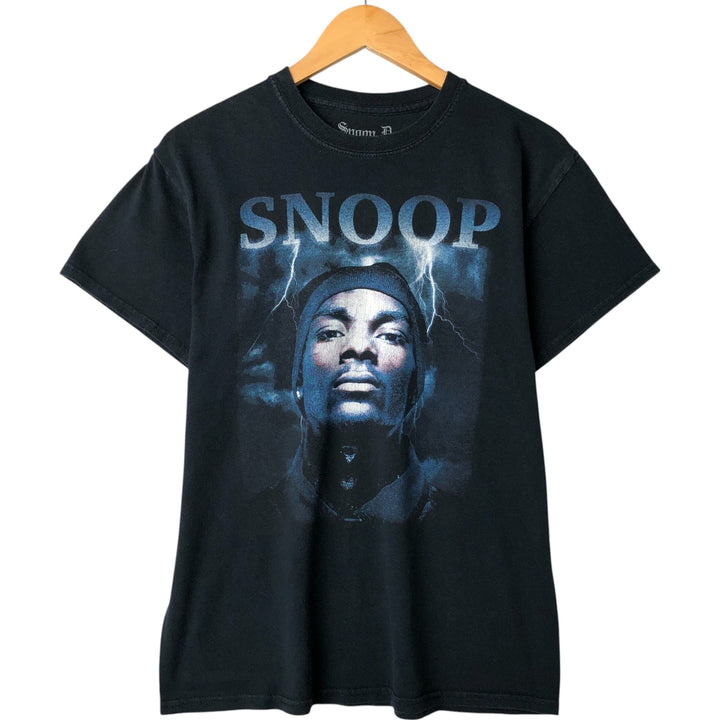 SNOOP DOGG Snoop Dogg Rap T-shirt Rap T Men's S size cotton black type Vintage Second Hand