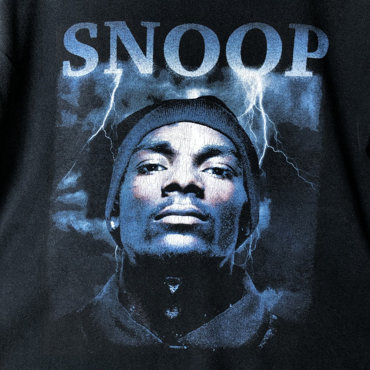 SNOOP DOGG Snoop Dogg Rap T-shirt Rap T Men's S size cotton black type Vintage Second Hand