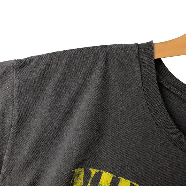 NIRVANA Nirvana Band T-shirt, Band T, Men's L size cotton Charcoal Vintage Second Hand