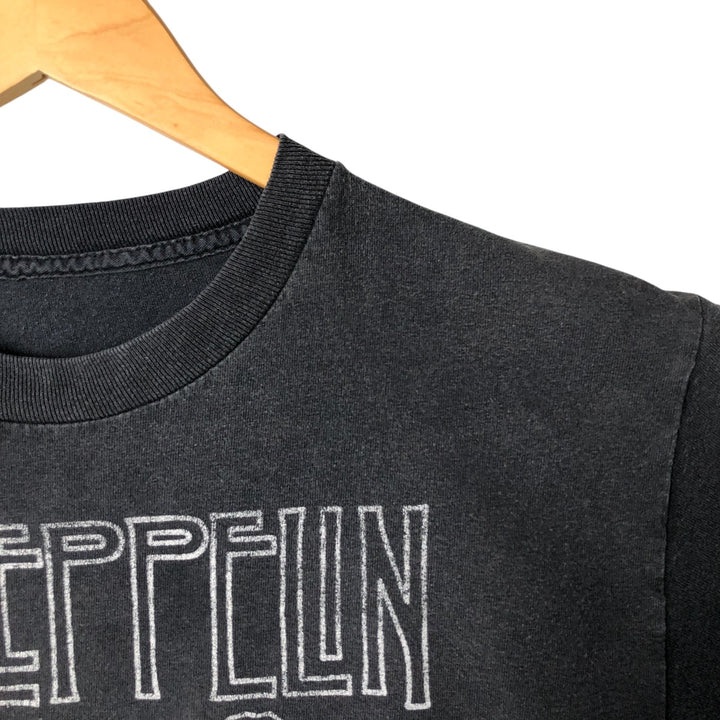 Led Zeppelin Band T-shirt, Band T, Men's M size unclear black type Vintage Second Hand