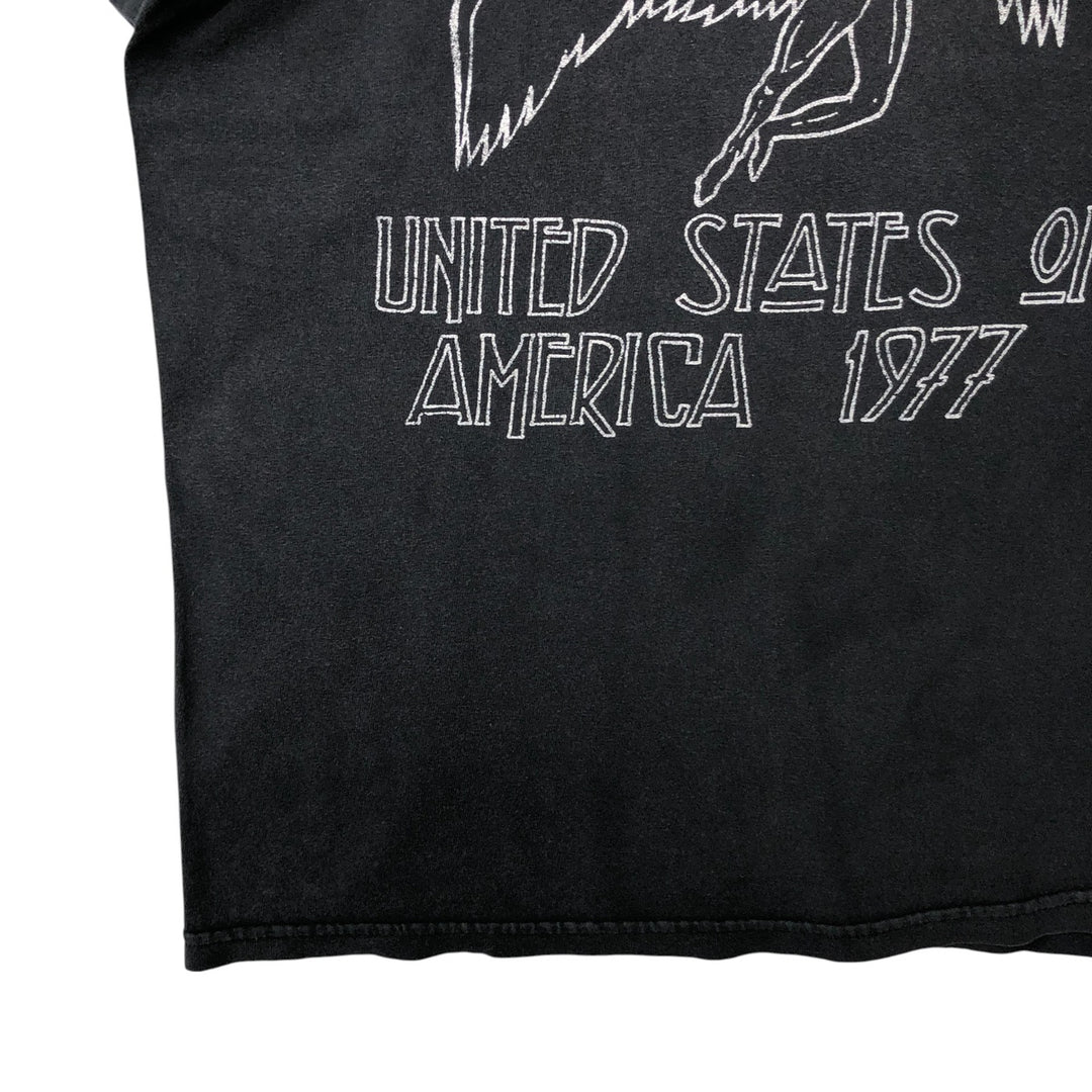 Led Zeppelin Band T-shirt, Band T, Men's M size unclear black type Vintage Second Hand