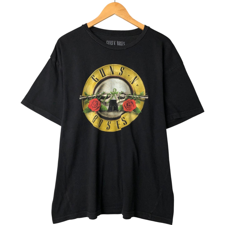 GUNS N' ROSES Guns N' Roses Band T-Shirt Band Tee Men's XL cotton black type Vintage Second Hand