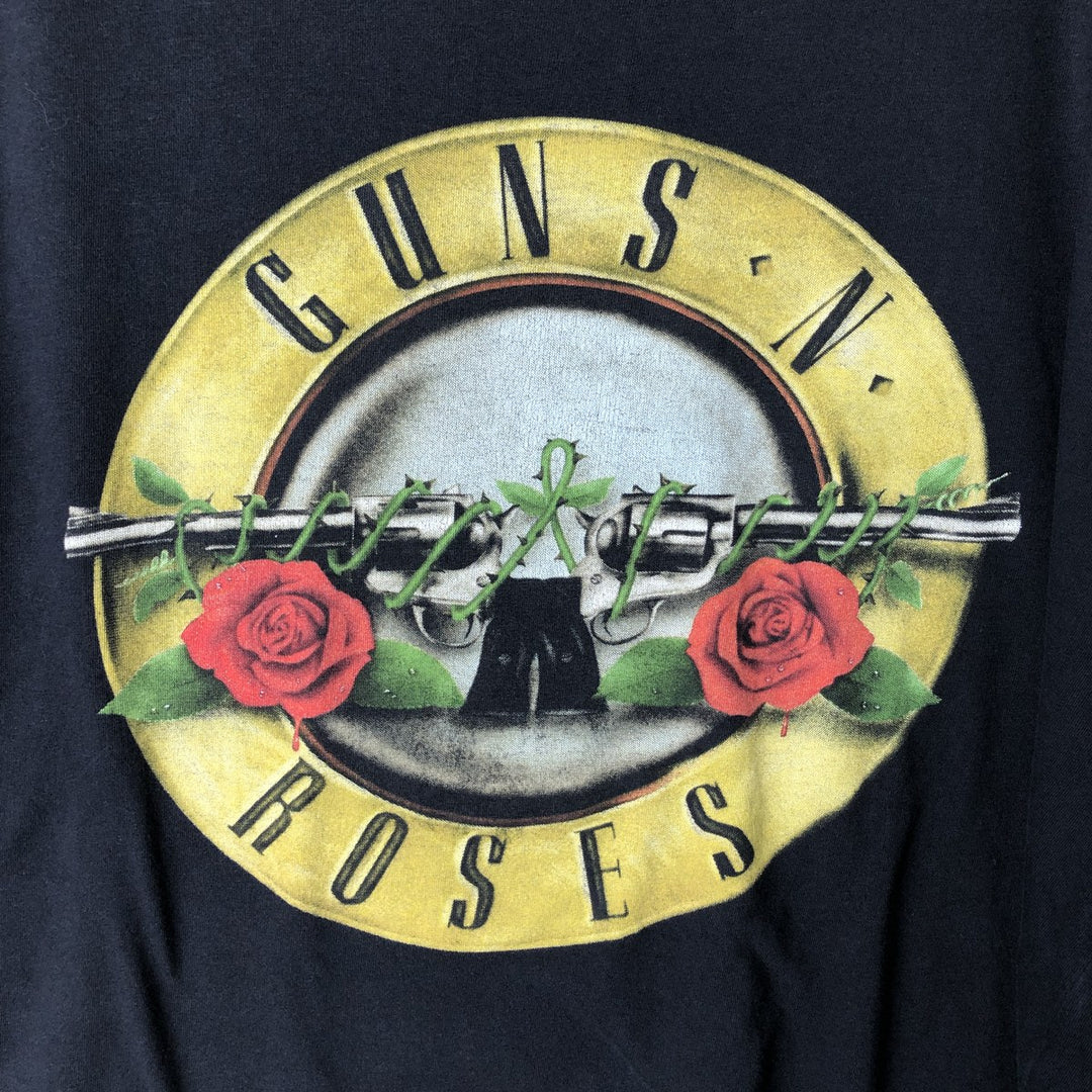 GUNS N' ROSES Guns N' Roses Band T-Shirt Band Tee Men's XL cotton black type Vintage Second Hand
