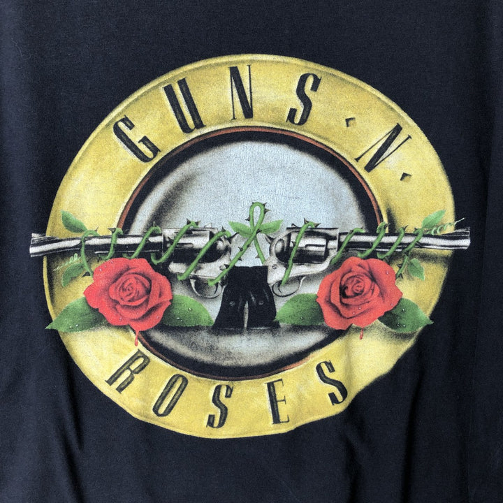 GUNS N' ROSES Guns N' Roses Band T-Shirt Band Tee Men's XL cotton black type Vintage Second Hand