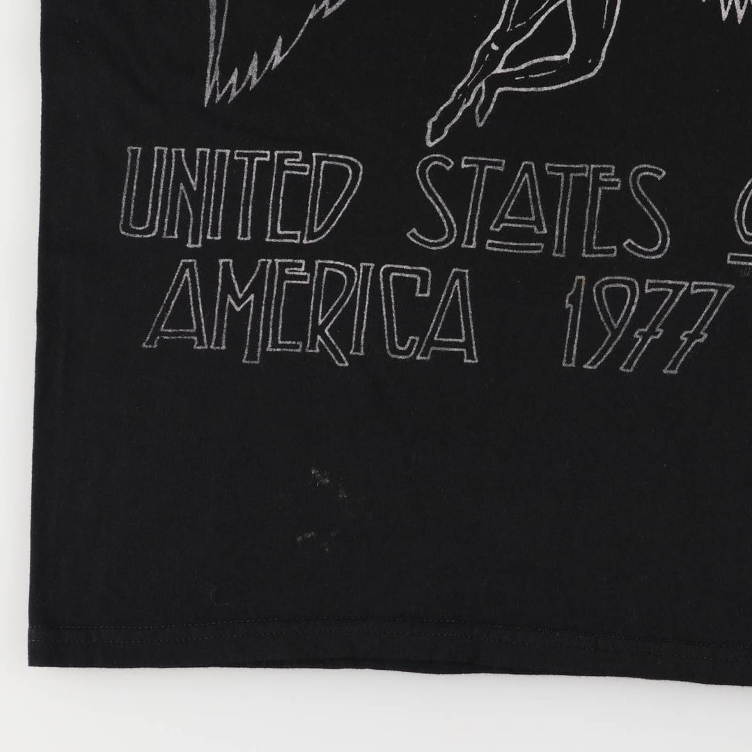 Bay Island Led Zeppelin Band T-shirt, Men's M size cotton black type Vintage Second Hand