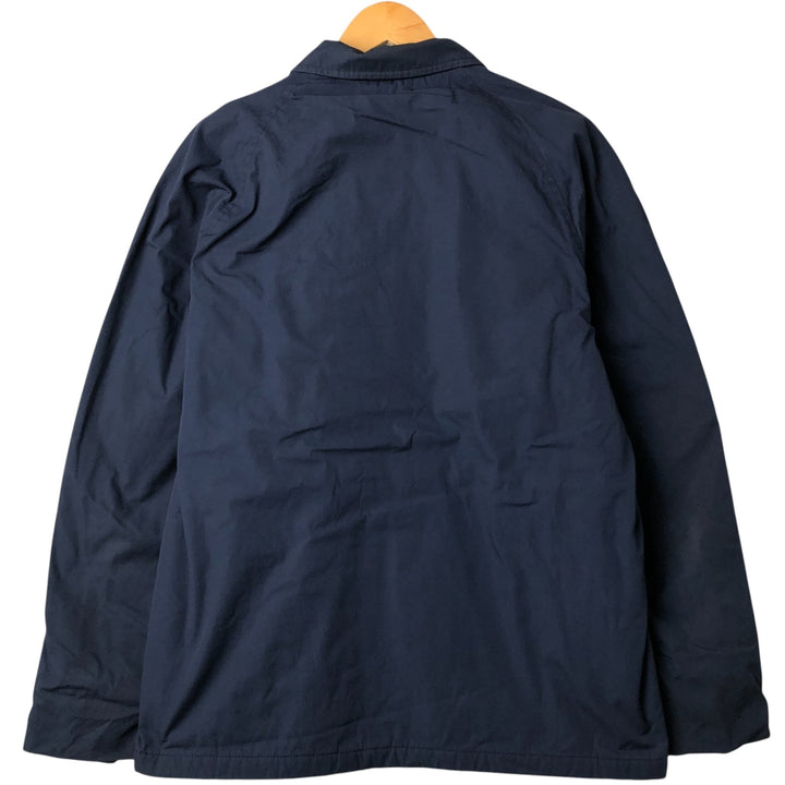 Authentic 1980'S US Navy Utility Jacket, Men's Blue, Made in USA, Size 48L (Men's XL) polyester navy blue type Vintage Second Hand