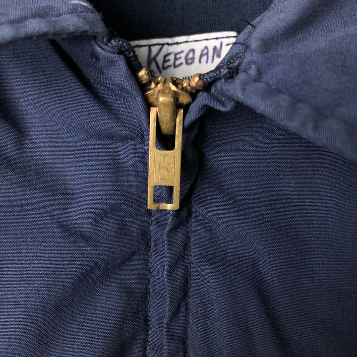 Authentic 1980'S US Navy Utility Jacket, Men's Blue, Made in USA, Size 48L (Men's XL) polyester navy blue type Vintage Second Hand