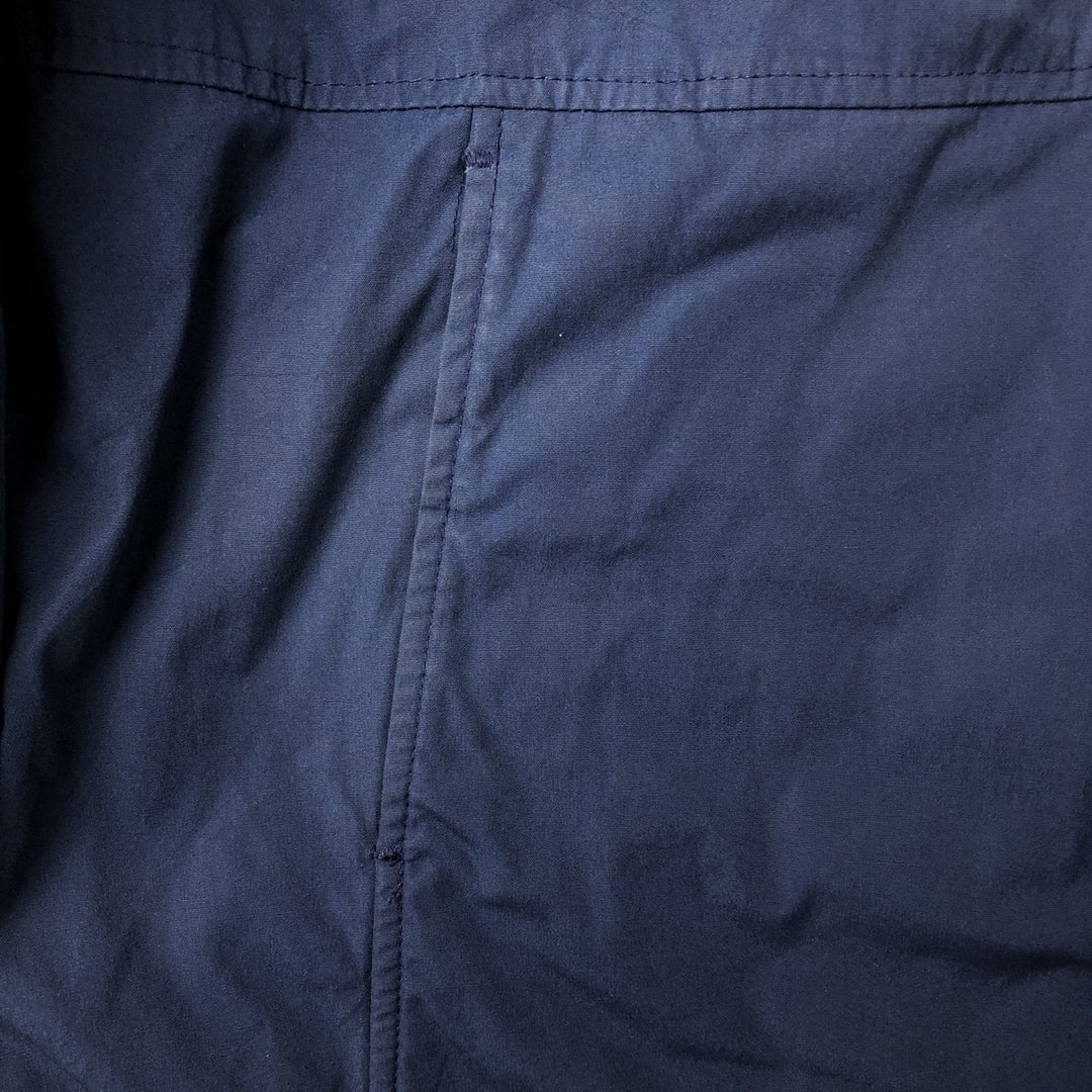 Authentic 1980'S US Navy Utility Jacket, Men's Blue, Made in USA, Size 48L (Men's XL) polyester navy blue type Vintage Second Hand