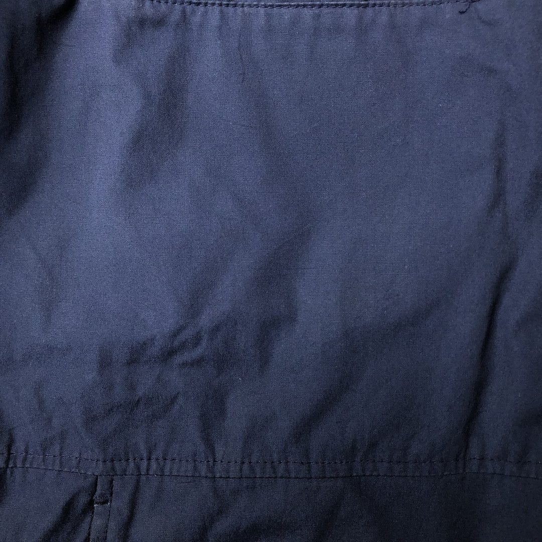 Authentic 1980'S US Navy Utility Jacket, Men's Blue, Made in USA, Size 48L (Men's XL) polyester navy blue type Vintage Second Hand