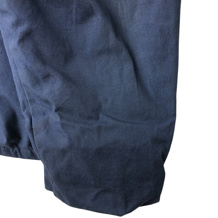 Authentic 1980'S US Navy Utility Jacket, Men's Blue, Made in USA, Size 48L (Men's XL) polyester navy blue type Vintage Second Hand