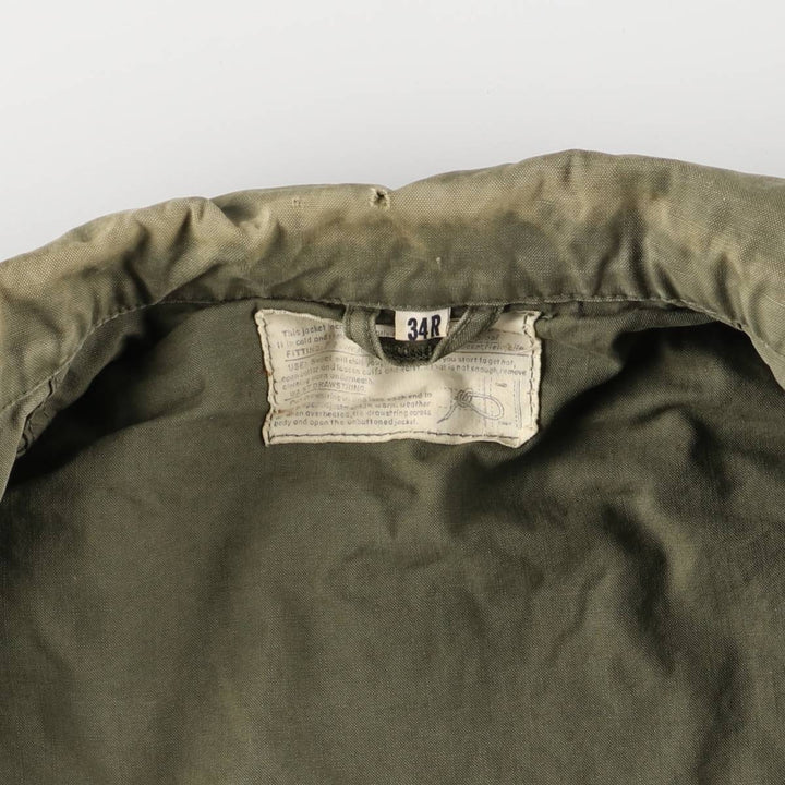 Vintage 1940'S US Army M-1943 Stars and Stripes Military Field Jacket with Badge, Made in USA, Size 34R, Men's Medium unclear Khaki type Vintage Second Hand