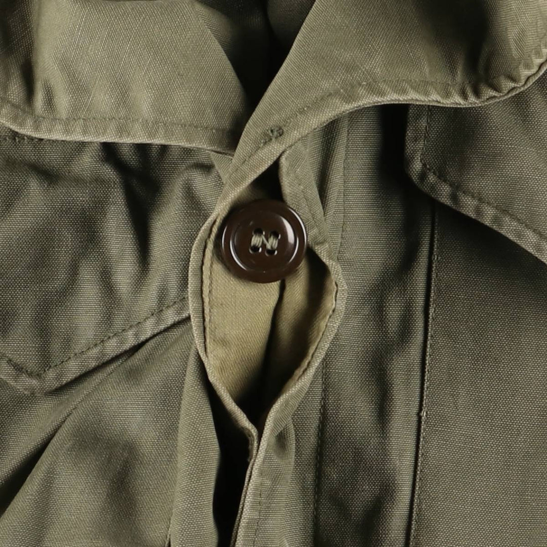 Vintage 1940'S US Army M-1943 Stars and Stripes Military Field Jacket with Badge, Made in USA, Size 34R, Men's Medium unclear Khaki type Vintage Second Hand