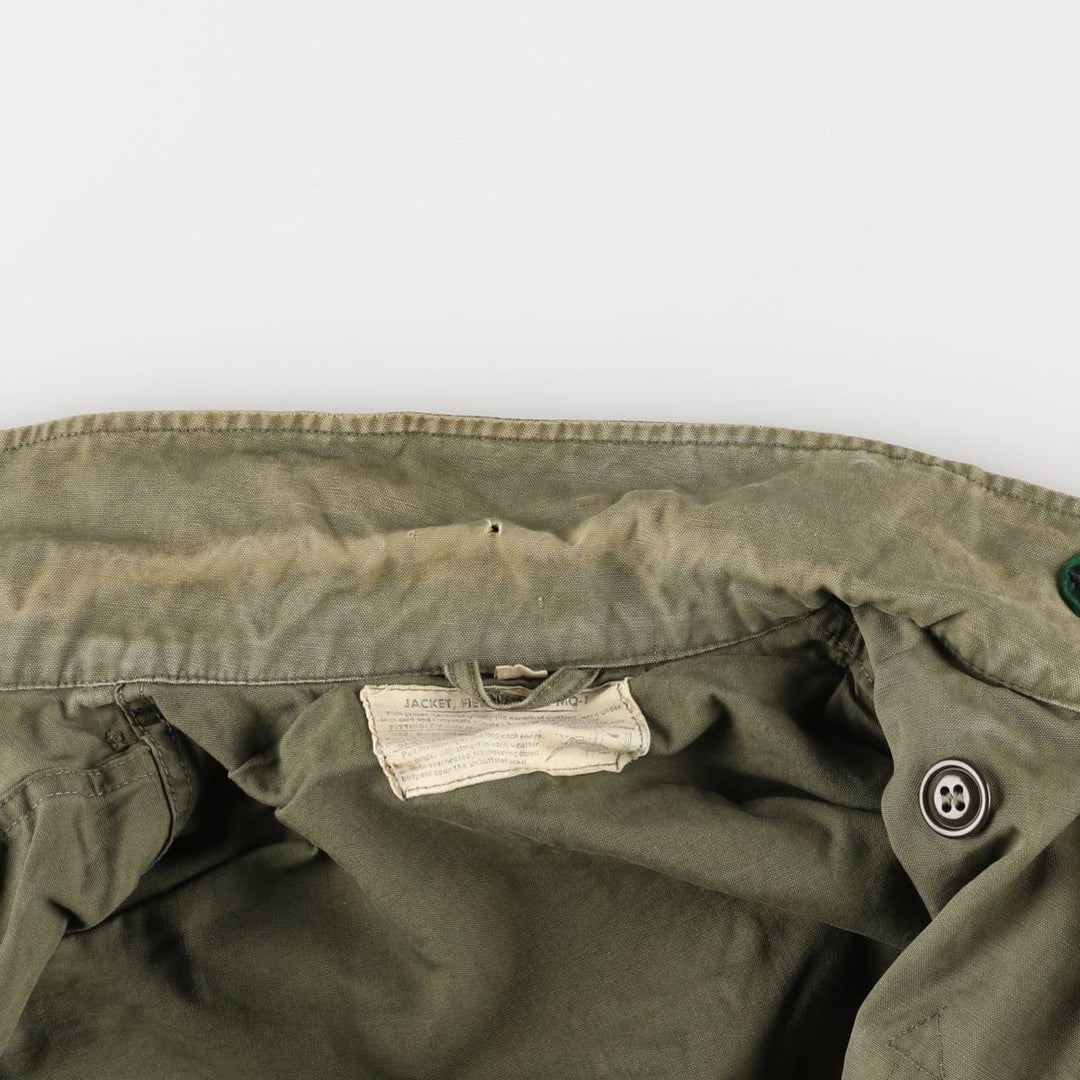 Vintage 1940'S US Army M-1943 Stars and Stripes Military Field Jacket with Badge, Made in USA, Size 34R, Men's Medium unclear Khaki type Vintage Second Hand