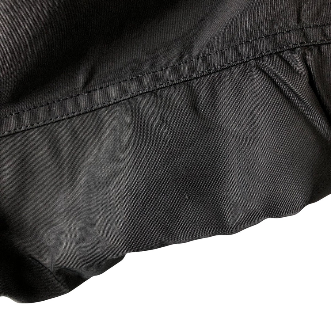 90'S civilian Alpha MA-1 style padded military flight jacket, made in the USA, men's size L, vintage Nylon black type Vintage Second Hand