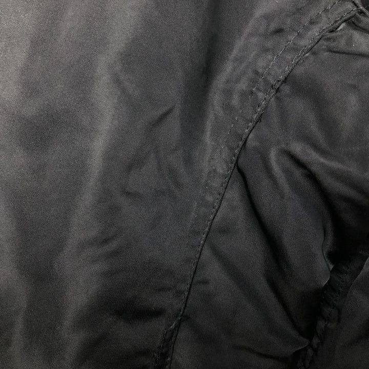 90'S civilian Alpha MA-1 style padded military flight jacket, made in the USA, men's size L, vintage Nylon black type Vintage Second Hand