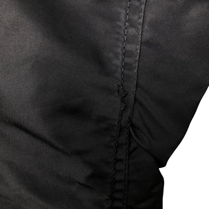 90'S civilian Alpha MA-1 style padded military flight jacket, made in the USA, men's size L, vintage Nylon black type Vintage Second Hand