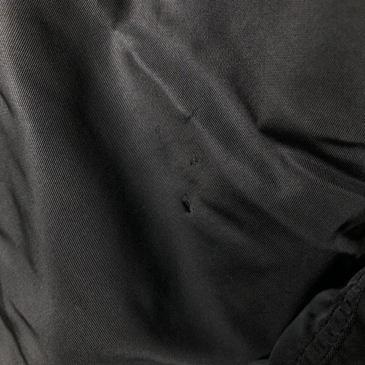 90'S civilian Alpha MA-1 style padded military flight jacket, made in the USA, men's size L, vintage Nylon black type Vintage Second Hand