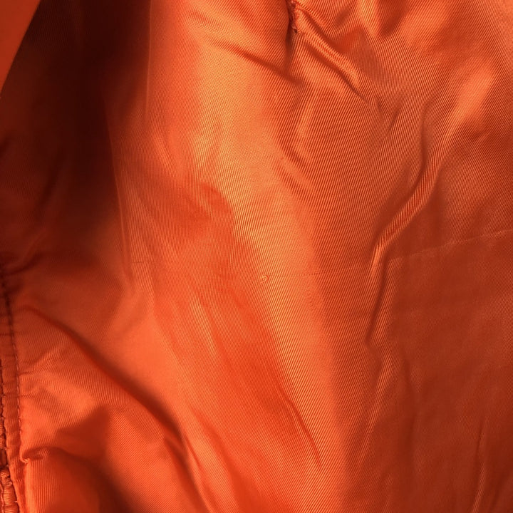 90'S civilian Alpha MA-1 style padded military flight jacket, made in the USA, men's size L, vintage Nylon black type Vintage Second Hand