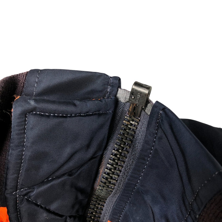 Vintage 1990'S Alpha MA-1 Military Flight Jacket, Made in the USA, Men's Size Medium Nylon navy blue type Vintage Second Hand