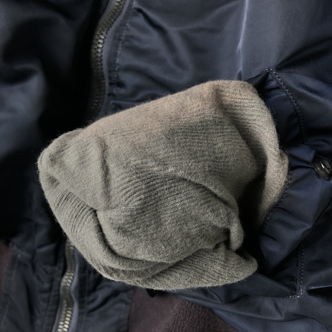 Vintage 1990'S Alpha MA-1 Military Flight Jacket, Made in the USA, Men's Size Medium Nylon navy blue type Vintage Second Hand