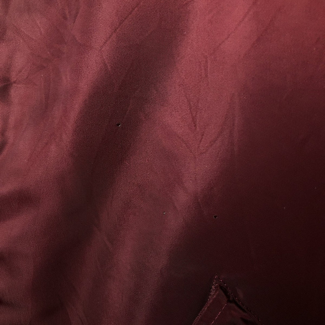 90'S civilian Alpha MA-1 style padded military flight jacket, made in the USA, men's size XL, vintage Nylon burgundy type Vintage Second Hand