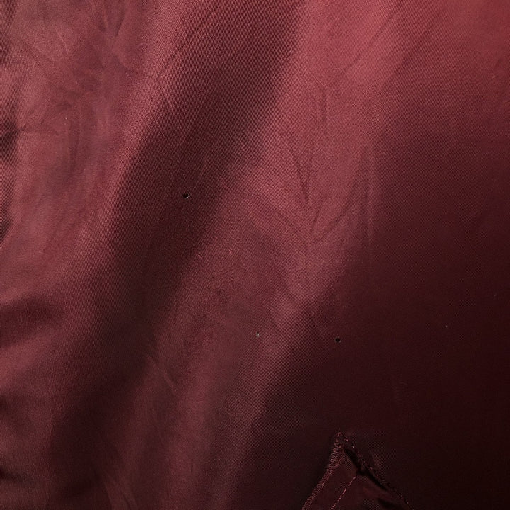 90'S civilian Alpha MA-1 style padded military flight jacket, made in the USA, men's size XL, vintage Nylon burgundy type Vintage Second Hand