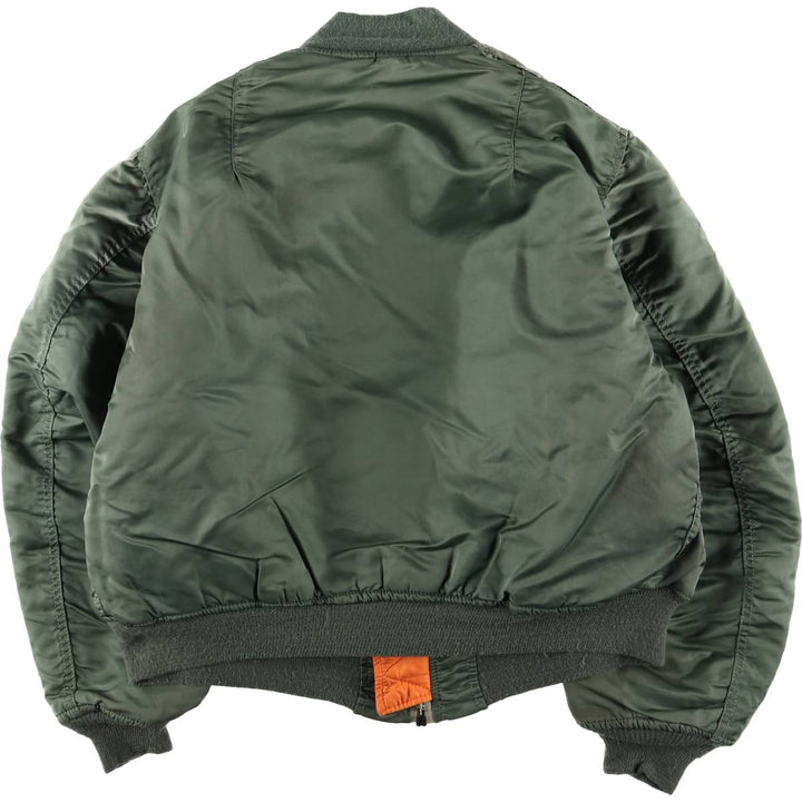 Civilian MA-1 style padded military flight jacket, made in the USA, men's size XL unclear Khaki type Vintage Second Hand