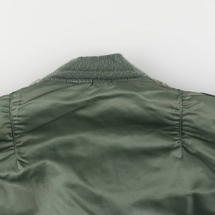 Civilian MA-1 style padded military flight jacket, made in the USA, men's size XL unclear Khaki type Vintage Second Hand