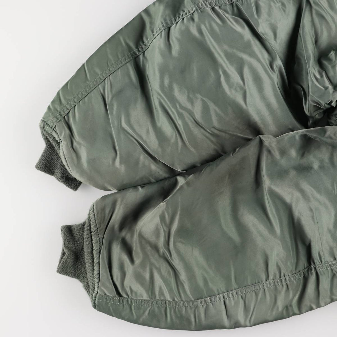 Civilian MA-1 style padded military flight jacket, made in the USA, men's size XL unclear Khaki type Vintage Second Hand