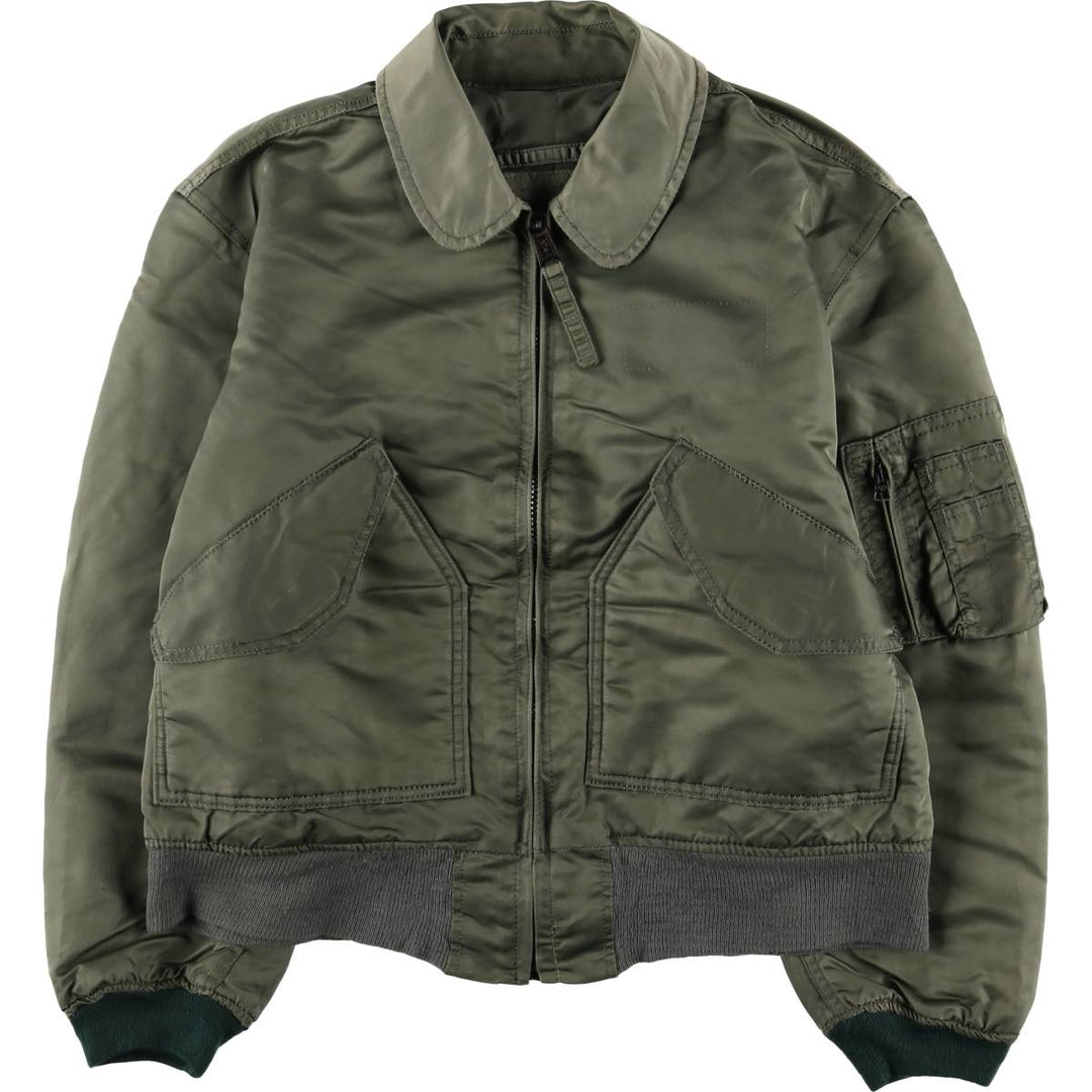 90'S Civilian Alpha CWU-45 Nylon Khaki type Vintage Second Hand