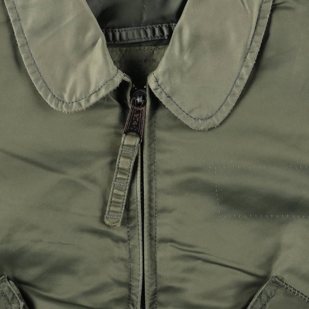 90'S Civilian Alpha CWU-45 Nylon Khaki type Vintage Second Hand