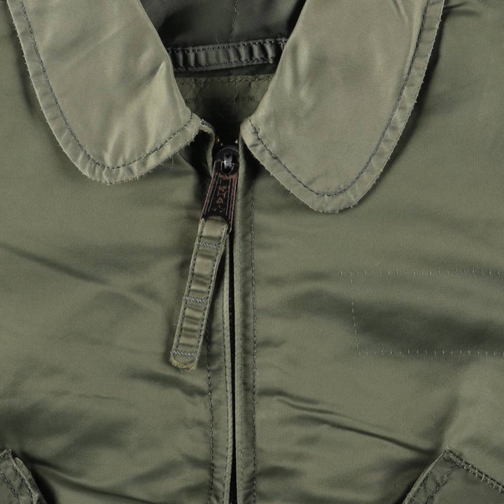 90'S Civilian Alpha CWU-45 Nylon Khaki type Vintage Second Hand