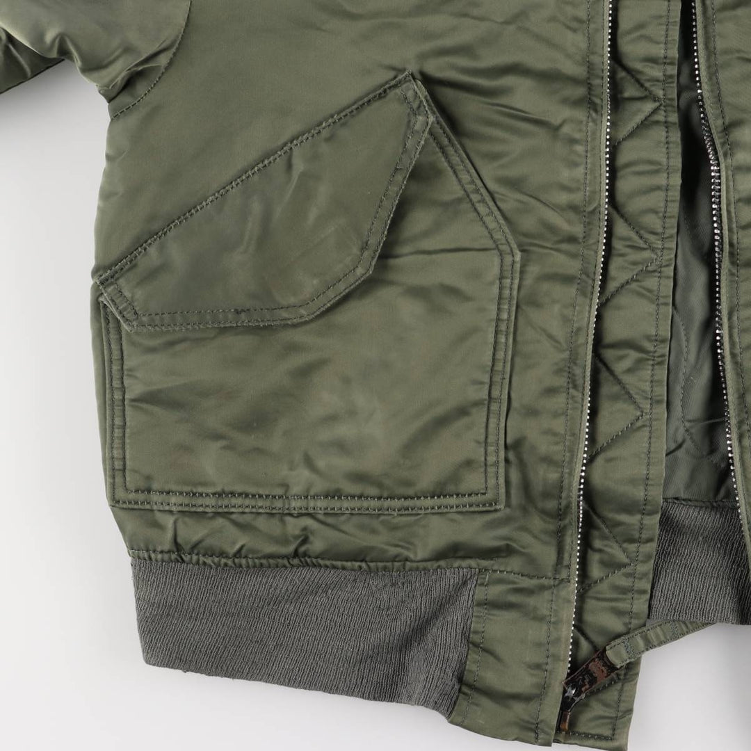 90'S Civilian Alpha CWU-45 Nylon Khaki type Vintage Second Hand