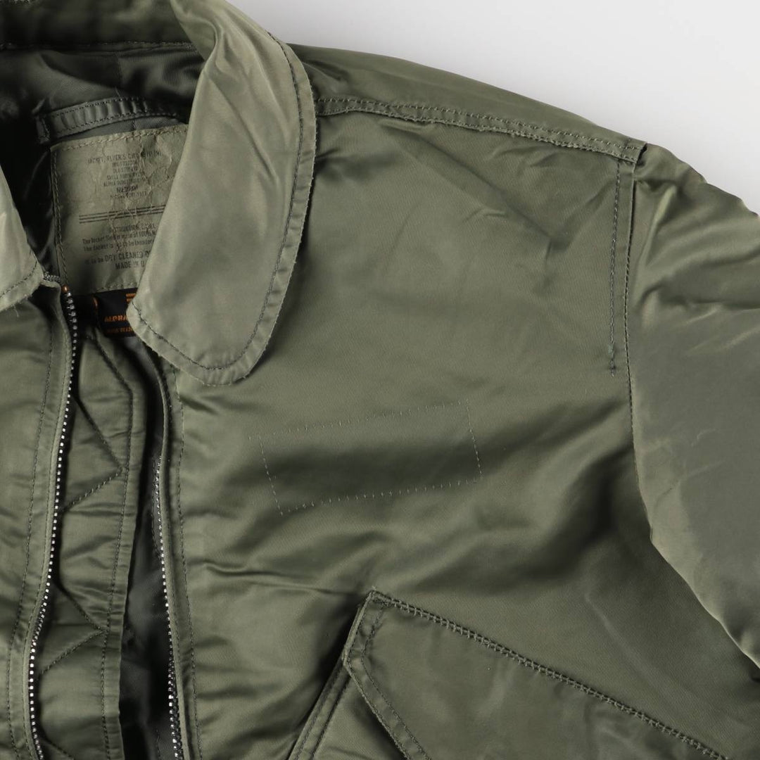 90'S Civilian Alpha CWU-45 Nylon Khaki type Vintage Second Hand