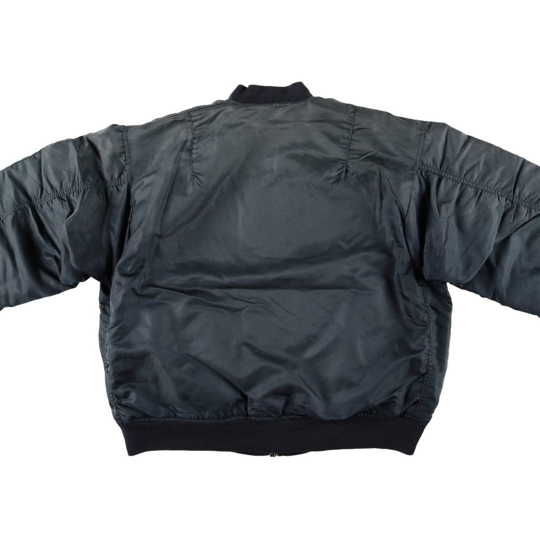 Vintage civilian MA-1 style military flight jacket, men's size XL unclear navy blue type Vintage Second Hand