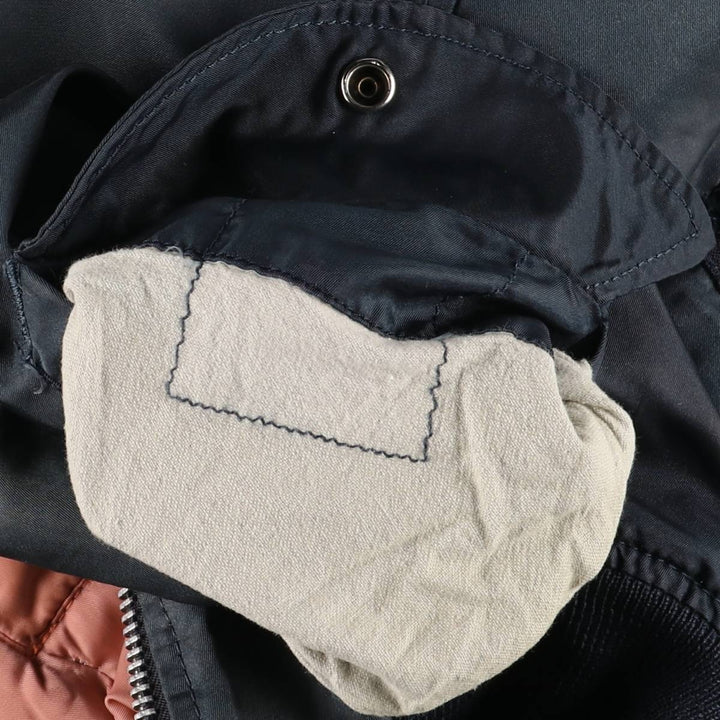 Vintage civilian MA-1 style military flight jacket, men's size XL unclear navy blue type Vintage Second Hand