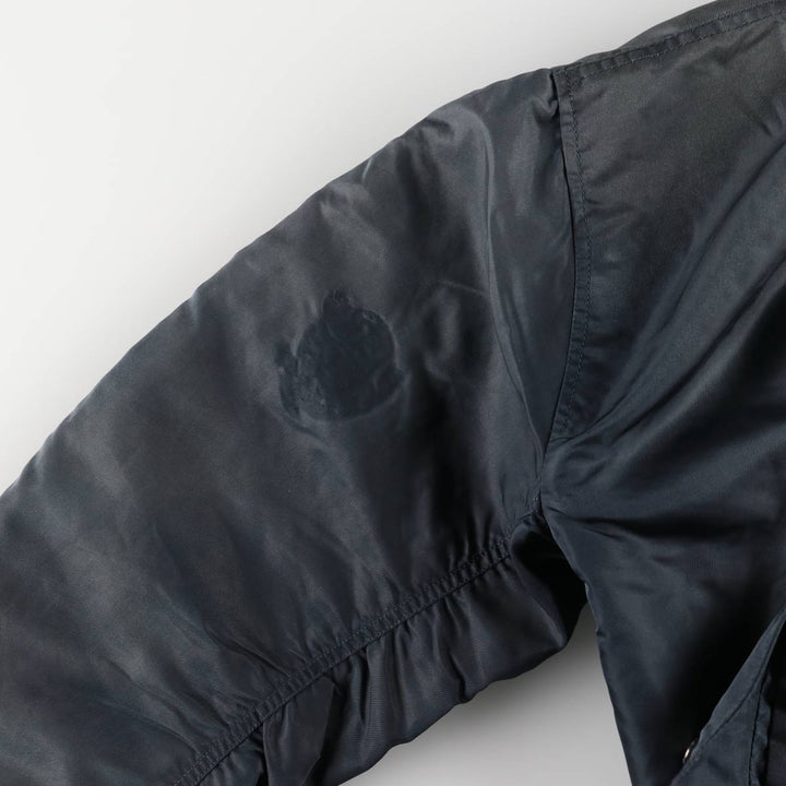 Vintage civilian MA-1 style military flight jacket, men's size XL unclear navy blue type Vintage Second Hand