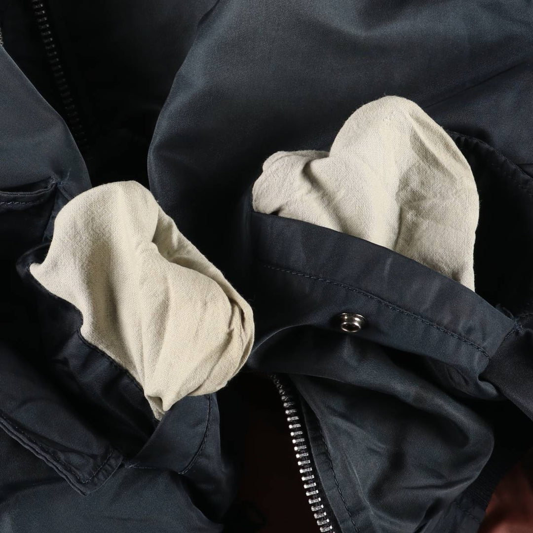 Vintage civilian MA-1 style military flight jacket, men's size XL unclear navy blue type Vintage Second Hand