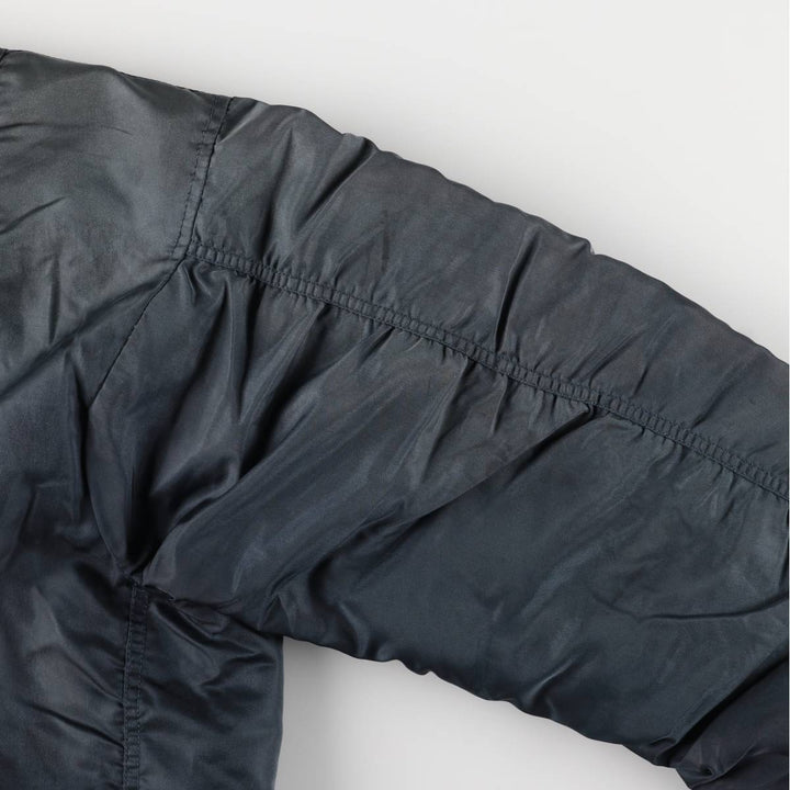Vintage civilian MA-1 style military flight jacket, men's size XL unclear navy blue type Vintage Second Hand