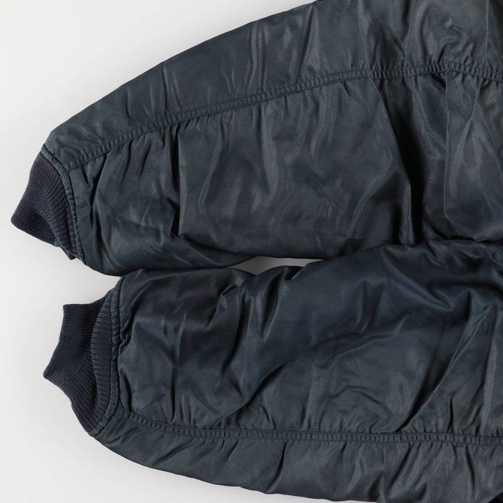 Vintage civilian MA-1 style military flight jacket, men's size XL unclear navy blue type Vintage Second Hand