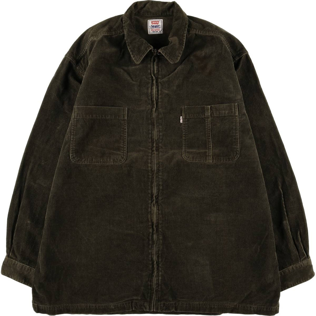 Levi's Corduroy Jacket, Men's Size XL cotton Khaki type Vintage Second Hand