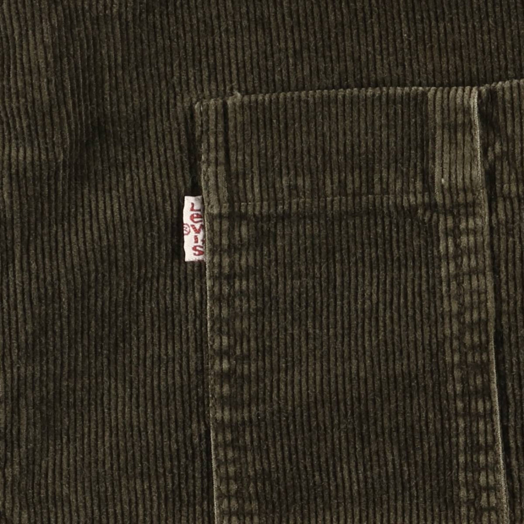 Levi's Corduroy Jacket, Men's Size XL cotton Khaki type Vintage Second Hand