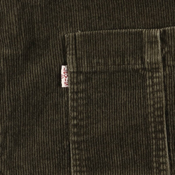 Levi's Corduroy Jacket, Men's Size XL cotton Khaki type Vintage Second Hand