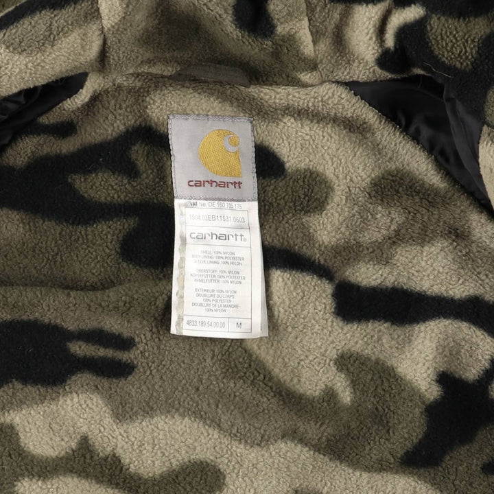 Carhartt Ripstop Hooded Work Jacket, Men's Size Medium Nylon Khaki type Vintage Second Hand