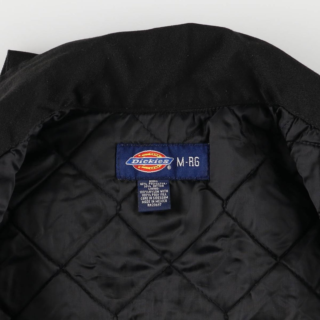 Dickies padded work jacket, men's size M polyester black type Vintage Second Hand