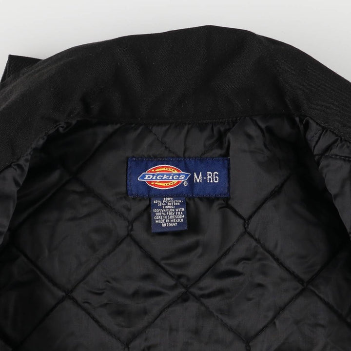 Dickies padded work jacket, men's size M polyester black type Vintage Second Hand