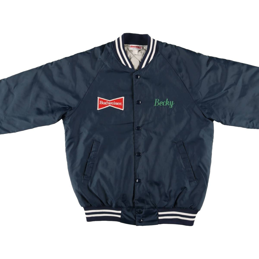 Vintage 80s-90'S Hartwell Padded Varsity Jacket, Made in USA, Men's XL unclear navy blue type Vintage Second Hand