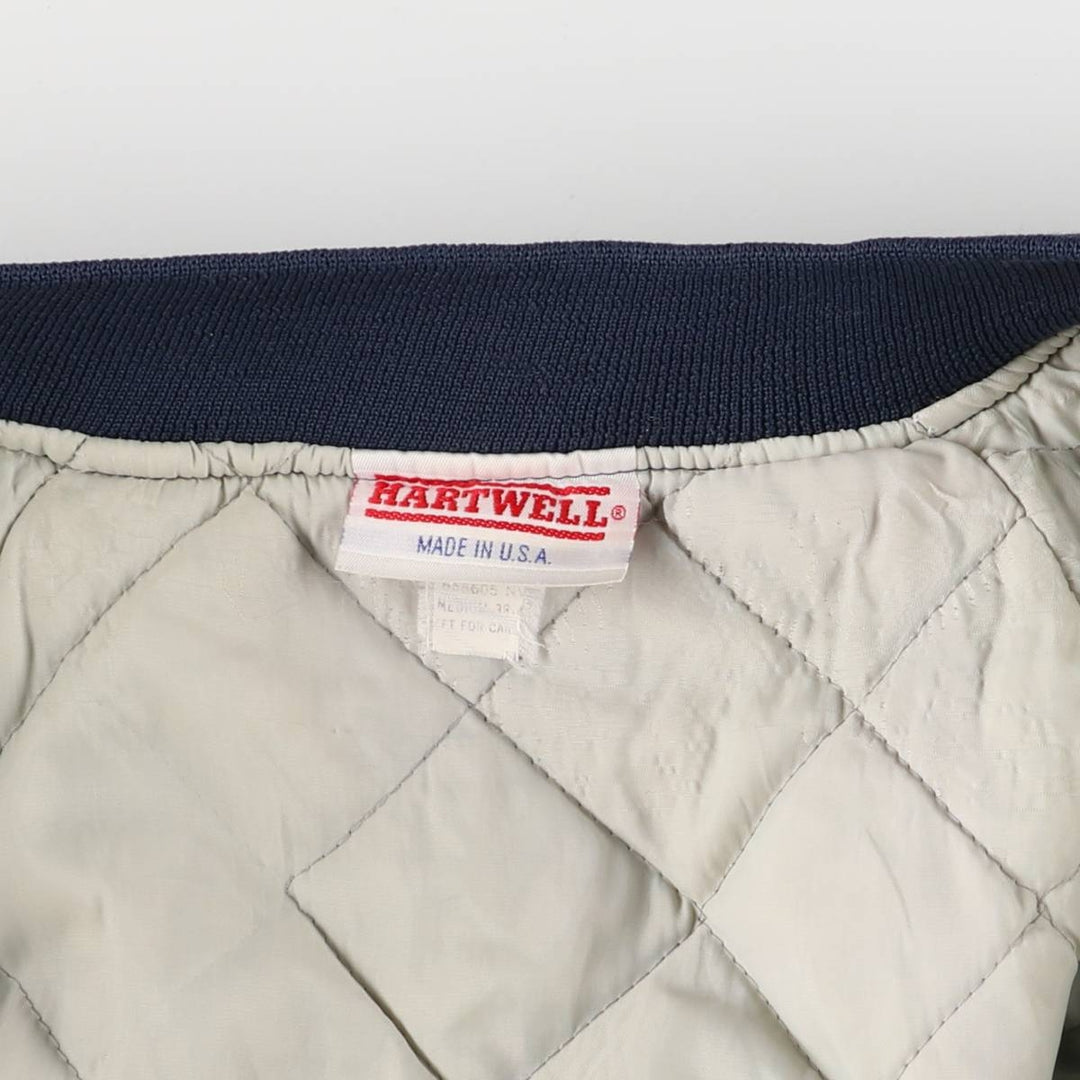 Vintage 80s-90'S Hartwell Padded Varsity Jacket, Made in USA, Men's XL unclear navy blue type Vintage Second Hand