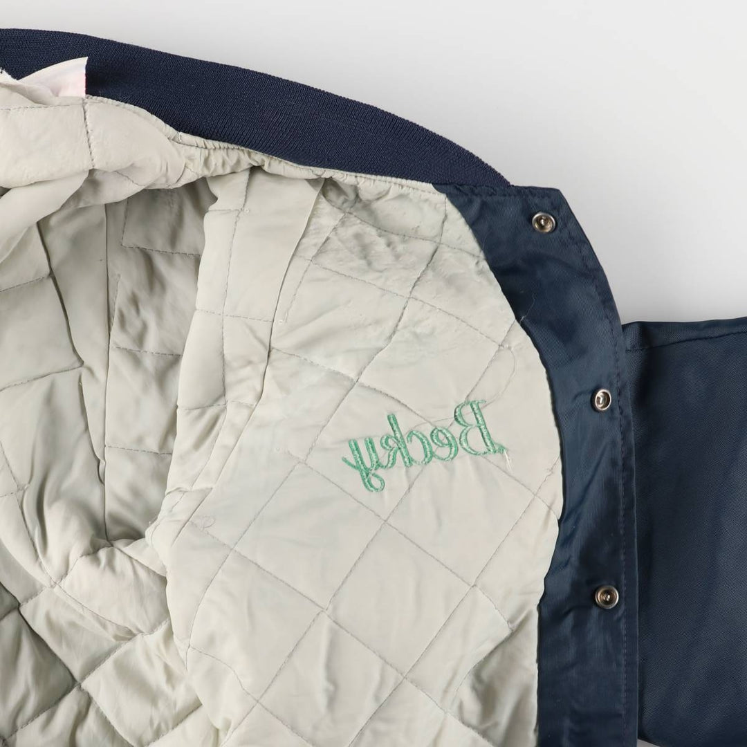 Vintage 80s-90'S Hartwell Padded Varsity Jacket, Made in USA, Men's XL unclear navy blue type Vintage Second Hand